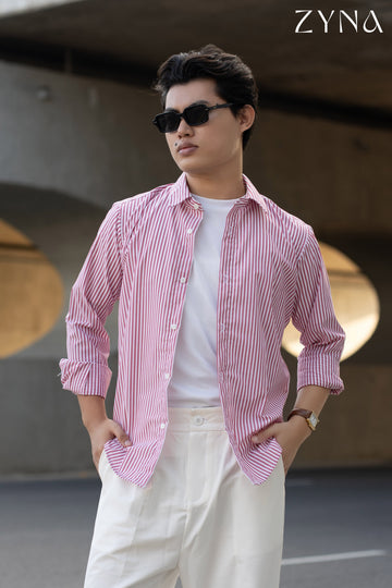 Midtown Pink Stripe Shirt