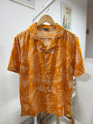 Tropic Ember Cuban Collar Shirt