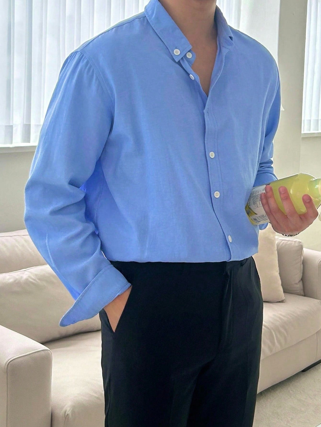 Men’s Modern Fit Casual Shirt – Soft & Comfortable Button-Down